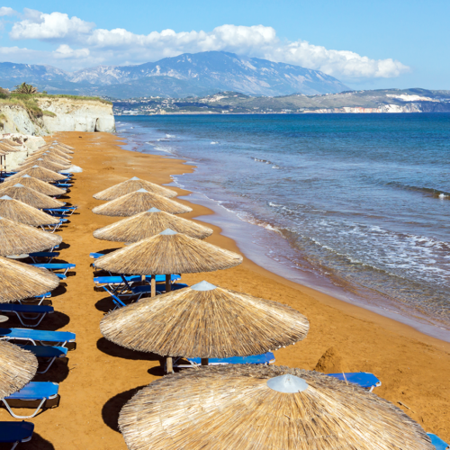 The Xi beach in the area of Lixouri, Argostoli.